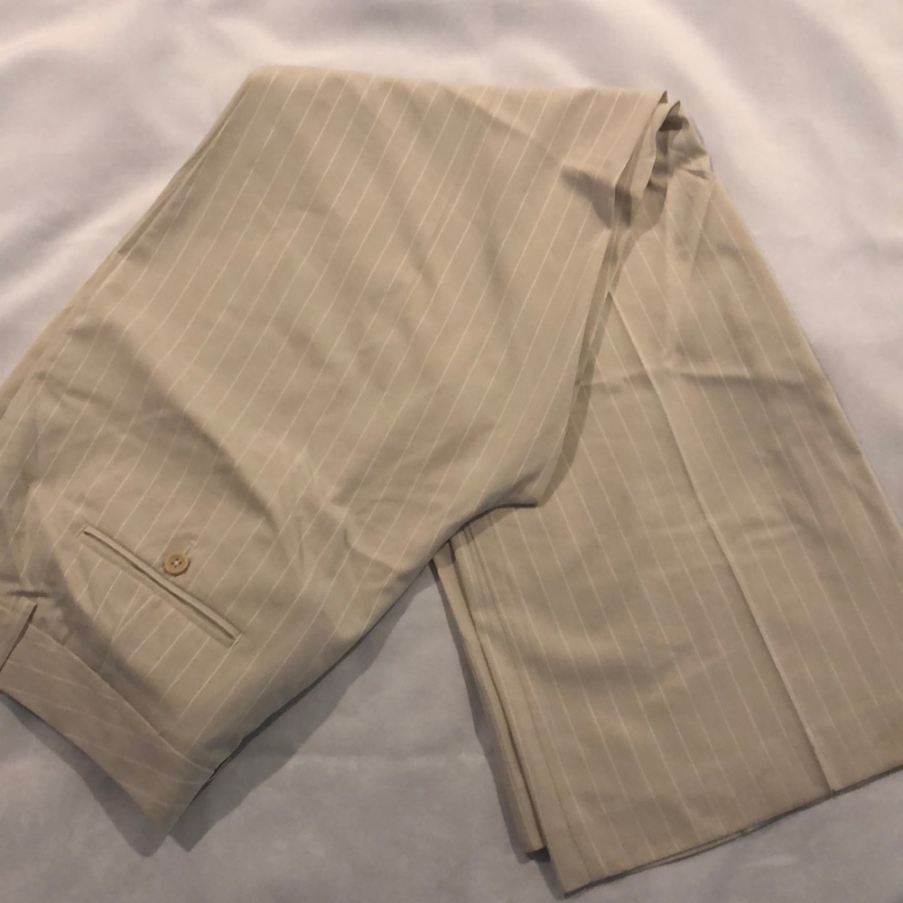 Pinstripe slacks